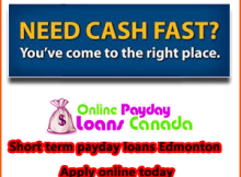 Short term payday loans Edmonton Apply online today
