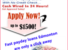 Fast payday loans Edmonton are only a click away